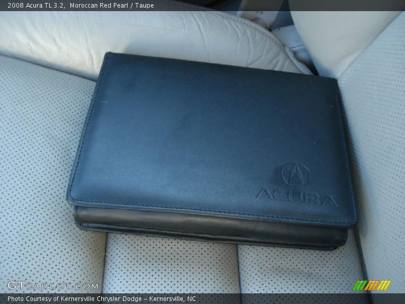 Moroccan Red Pearl / Taupe 2008 Acura TL 3.2