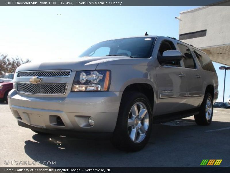 Silver Birch Metallic / Ebony 2007 Chevrolet Suburban 1500 LTZ 4x4