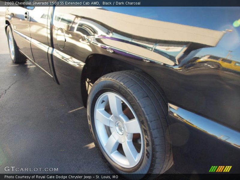 Black / Dark Charcoal 2003 Chevrolet Silverado 1500 SS Extended Cab AWD