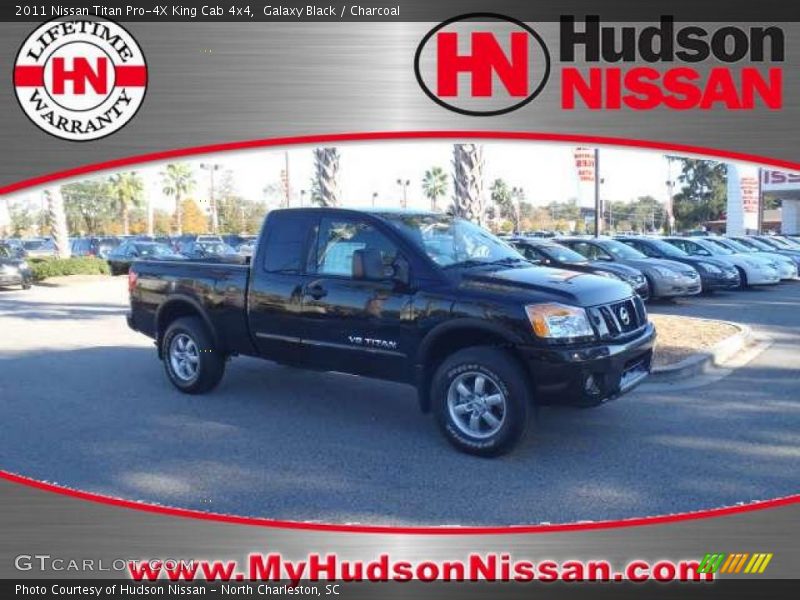 Galaxy Black / Charcoal 2011 Nissan Titan Pro-4X King Cab 4x4