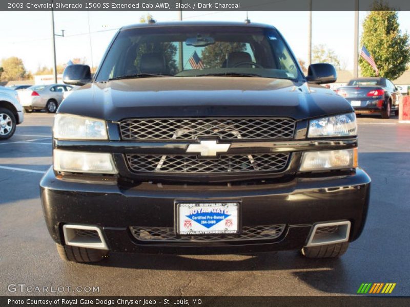 Black / Dark Charcoal 2003 Chevrolet Silverado 1500 SS Extended Cab AWD