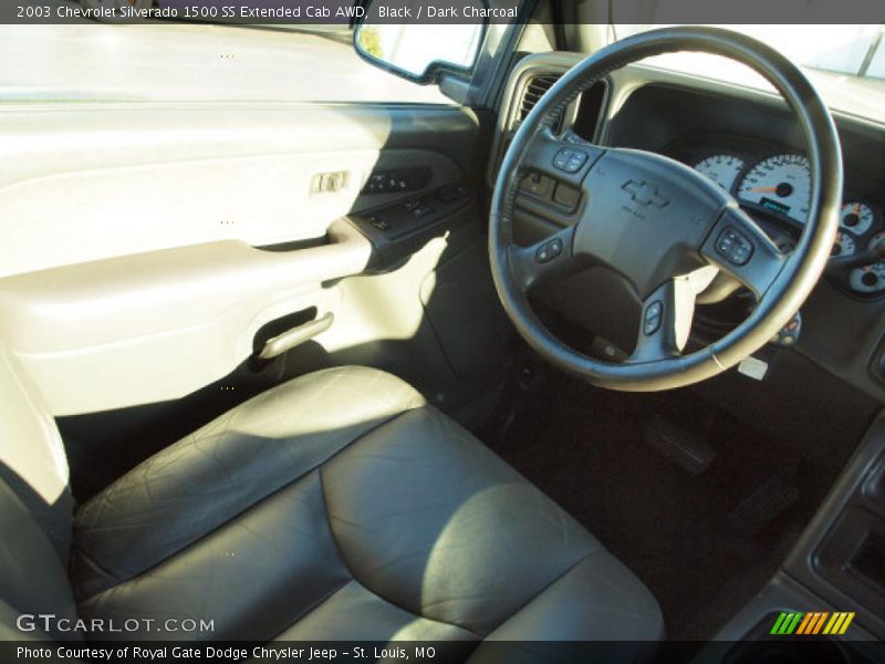 Black / Dark Charcoal 2003 Chevrolet Silverado 1500 SS Extended Cab AWD