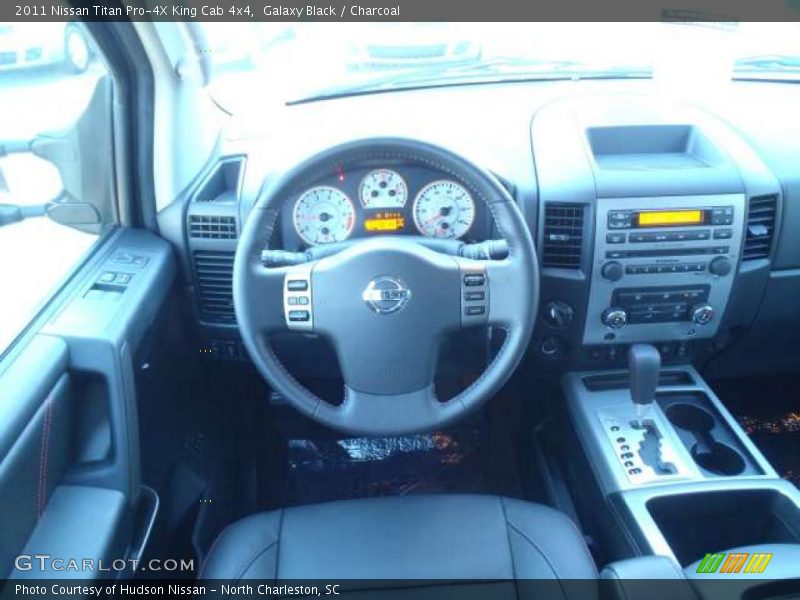 Galaxy Black / Charcoal 2011 Nissan Titan Pro-4X King Cab 4x4