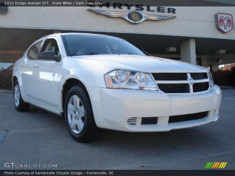 Stone White / Dark Slate Gray 2010 Dodge Avenger SXT