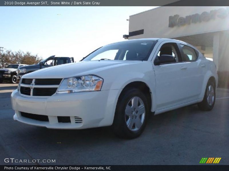 Stone White / Dark Slate Gray 2010 Dodge Avenger SXT