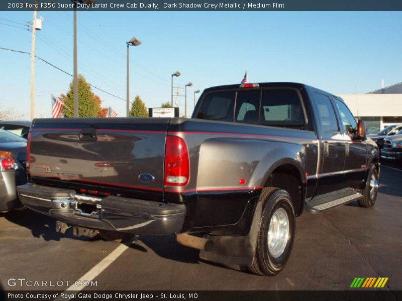 Dark Shadow Grey Metallic / Medium Flint 2003 Ford F350 Super Duty Lariat Crew Cab Dually
