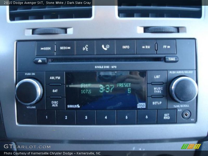 Stone White / Dark Slate Gray 2010 Dodge Avenger SXT