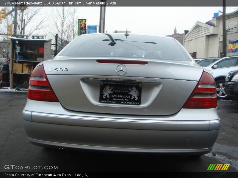Brilliant Silver Metallic / Ash 2004 Mercedes-Benz E 500 Sedan