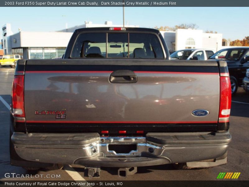 Dark Shadow Grey Metallic / Medium Flint 2003 Ford F350 Super Duty Lariat Crew Cab Dually