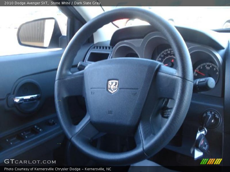 Stone White / Dark Slate Gray 2010 Dodge Avenger SXT