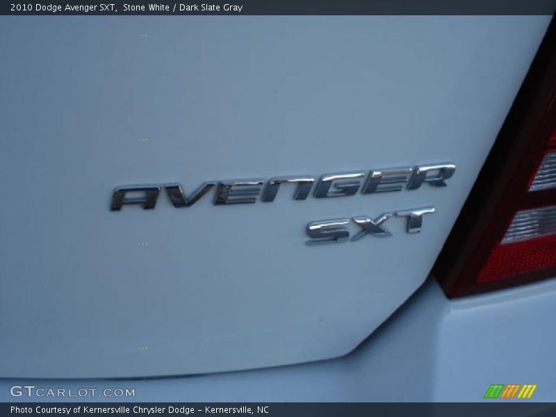 Stone White / Dark Slate Gray 2010 Dodge Avenger SXT