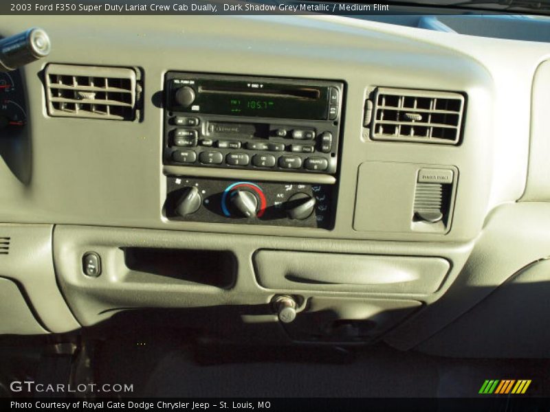 Dark Shadow Grey Metallic / Medium Flint 2003 Ford F350 Super Duty Lariat Crew Cab Dually