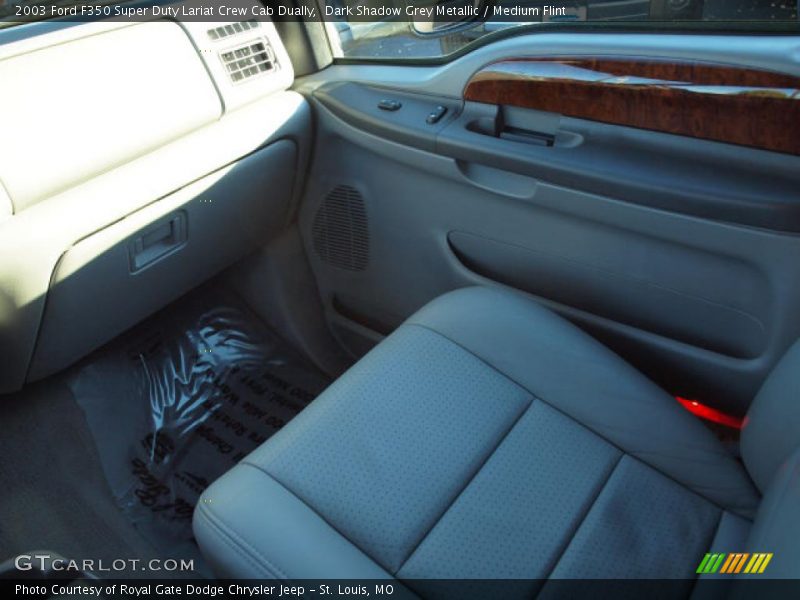 Dark Shadow Grey Metallic / Medium Flint 2003 Ford F350 Super Duty Lariat Crew Cab Dually