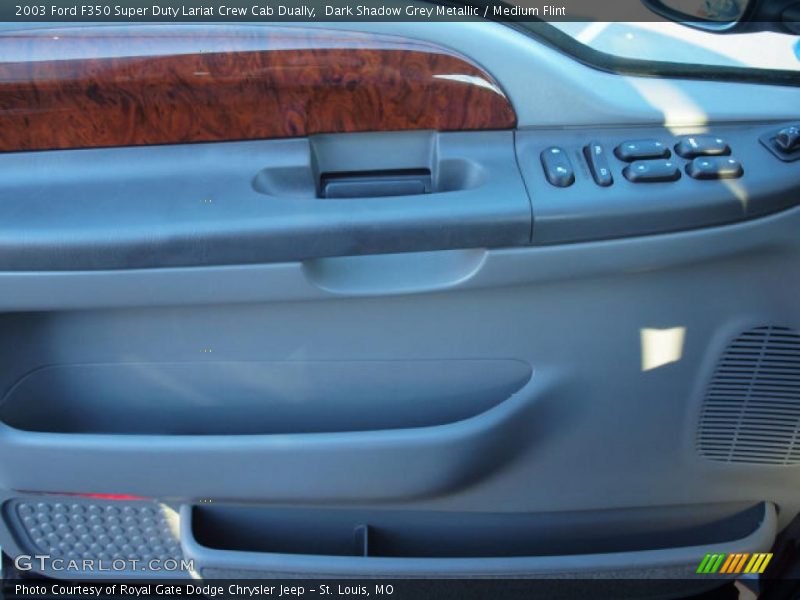 Dark Shadow Grey Metallic / Medium Flint 2003 Ford F350 Super Duty Lariat Crew Cab Dually
