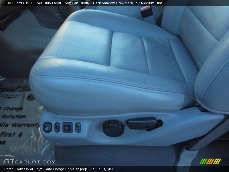 Dark Shadow Grey Metallic / Medium Flint 2003 Ford F350 Super Duty Lariat Crew Cab Dually