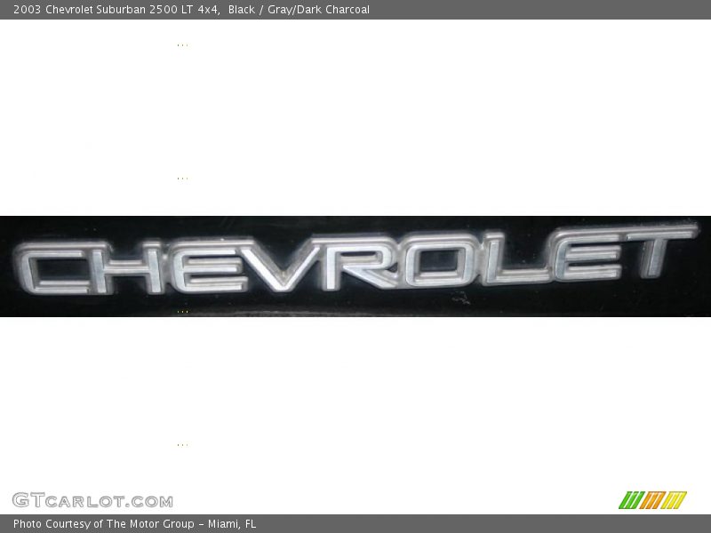 Black / Gray/Dark Charcoal 2003 Chevrolet Suburban 2500 LT 4x4