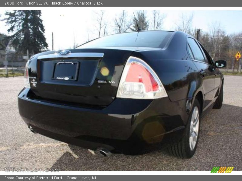 Black Ebony / Charcoal Black 2008 Ford Fusion SEL V6