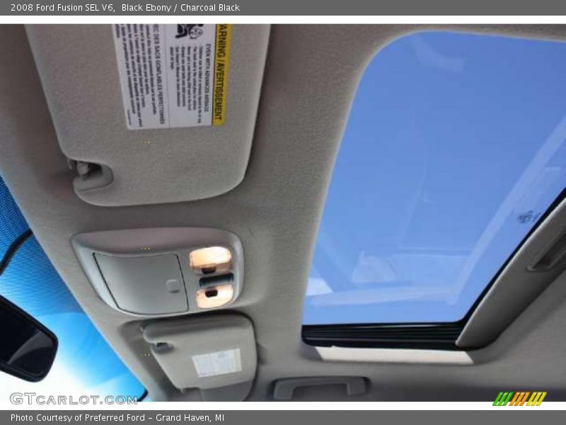 Black Ebony / Charcoal Black 2008 Ford Fusion SEL V6