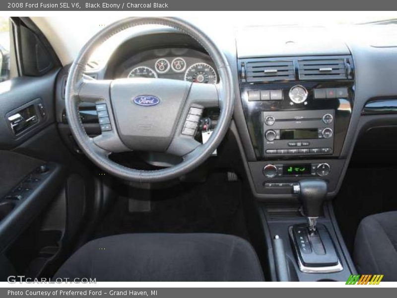 Black Ebony / Charcoal Black 2008 Ford Fusion SEL V6