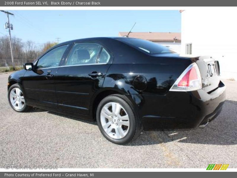 Black Ebony / Charcoal Black 2008 Ford Fusion SEL V6