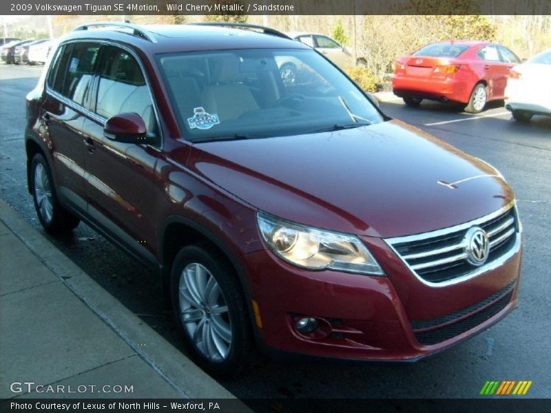 Wild Cherry Metallic / Sandstone 2009 Volkswagen Tiguan SE 4Motion