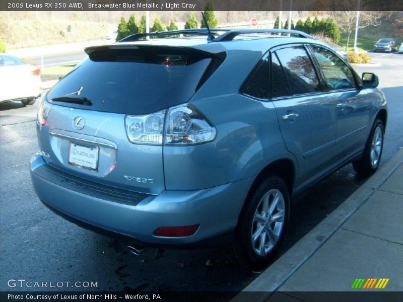 Breakwater Blue Metallic / Light Gray 2009 Lexus RX 350 AWD