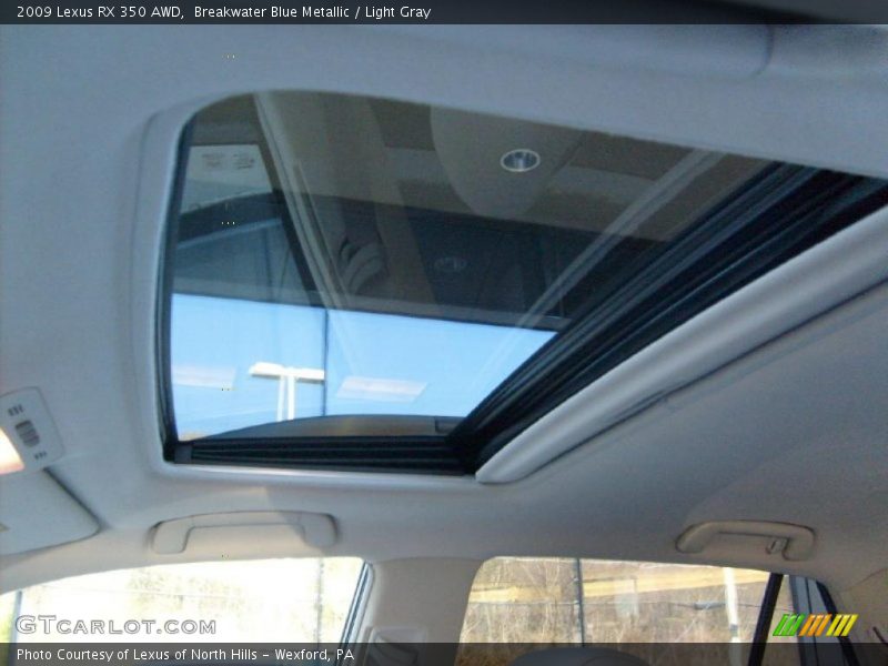 Breakwater Blue Metallic / Light Gray 2009 Lexus RX 350 AWD