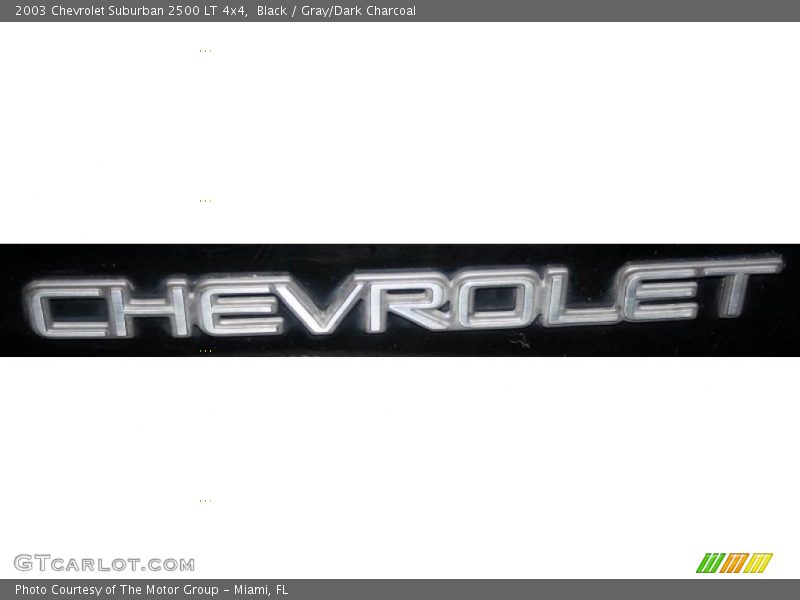 Black / Gray/Dark Charcoal 2003 Chevrolet Suburban 2500 LT 4x4
