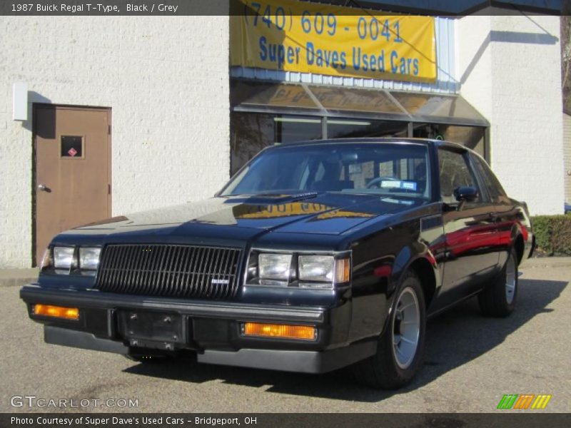 Black / Grey 1987 Buick Regal T-Type