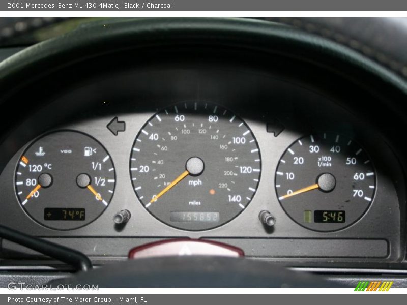 Black / Charcoal 2001 Mercedes-Benz ML 430 4Matic