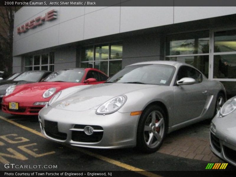 Arctic Silver Metallic / Black 2008 Porsche Cayman S