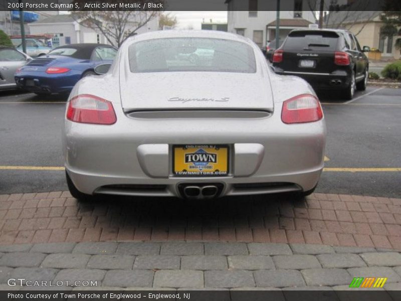 Arctic Silver Metallic / Black 2008 Porsche Cayman S