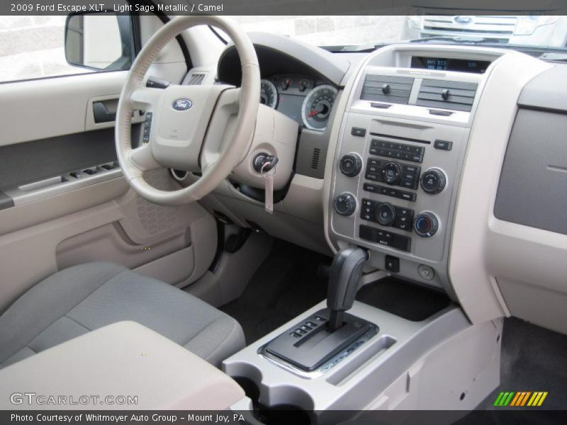 Light Sage Metallic / Camel 2009 Ford Escape XLT