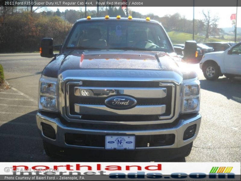 Royal Red Metallic / Adobe 2011 Ford F350 Super Duty XLT Regular Cab 4x4