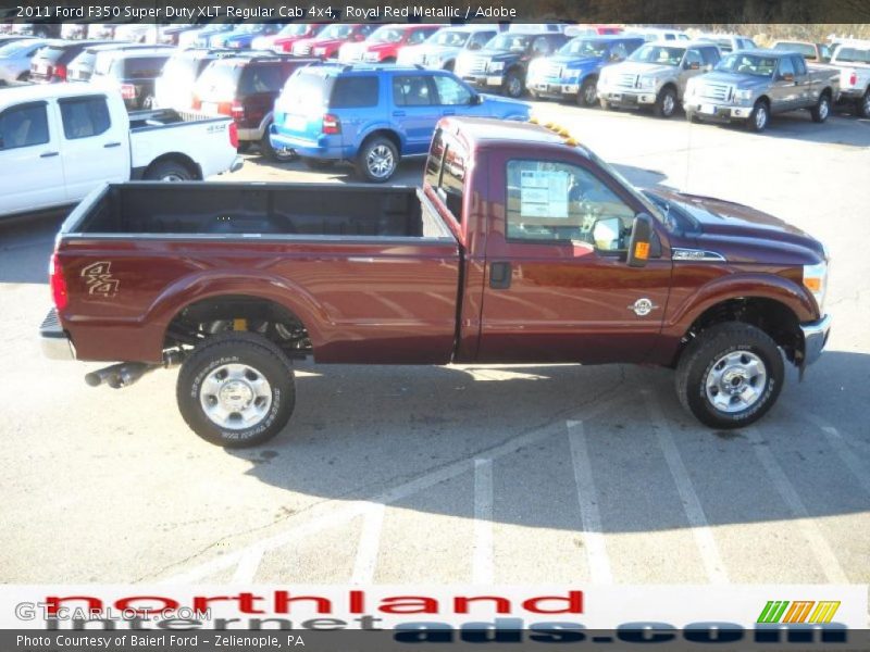 Royal Red Metallic / Adobe 2011 Ford F350 Super Duty XLT Regular Cab 4x4