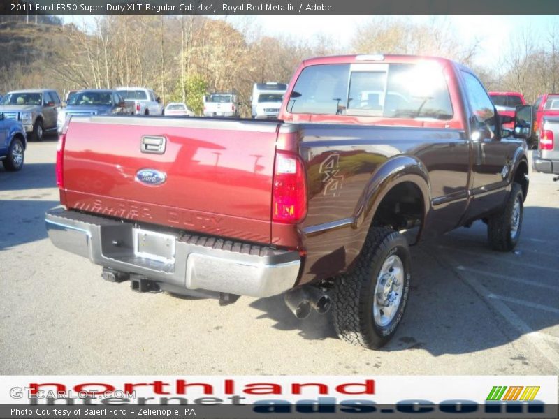 Royal Red Metallic / Adobe 2011 Ford F350 Super Duty XLT Regular Cab 4x4