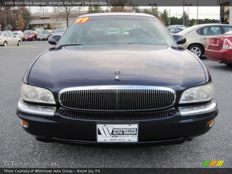 Midnight Blue Pearl / Medium Blue 1999 Buick Park Avenue