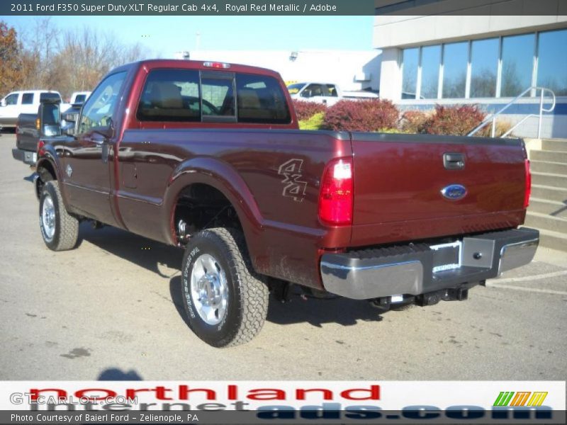 Royal Red Metallic / Adobe 2011 Ford F350 Super Duty XLT Regular Cab 4x4