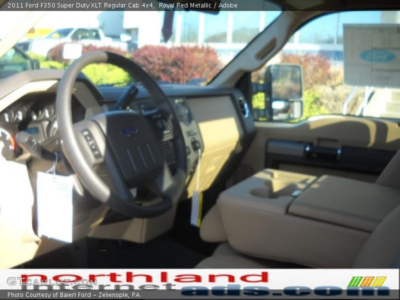 Royal Red Metallic / Adobe 2011 Ford F350 Super Duty XLT Regular Cab 4x4