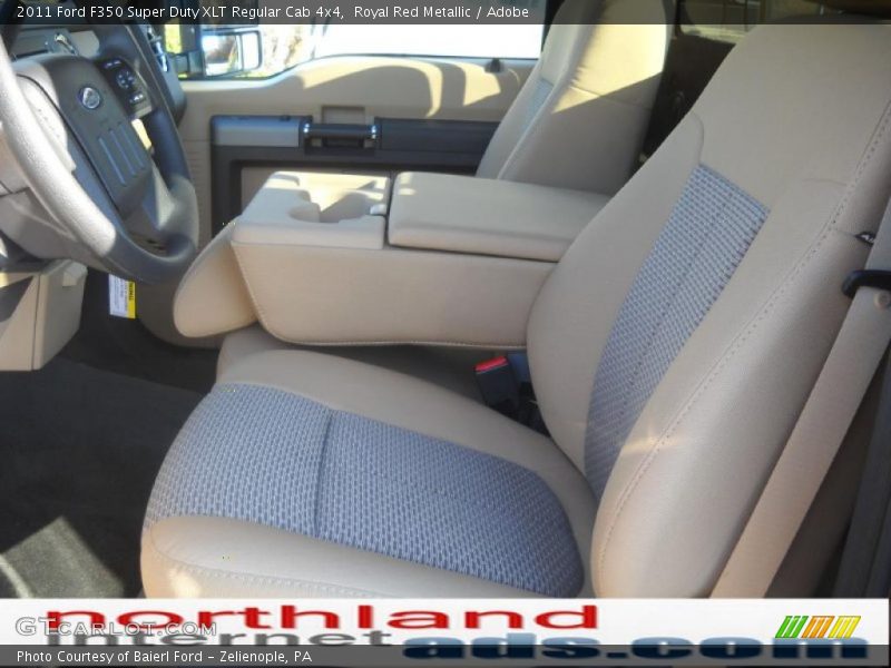 Royal Red Metallic / Adobe 2011 Ford F350 Super Duty XLT Regular Cab 4x4