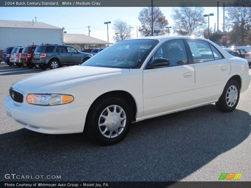 White / Medium Gray 2004 Buick Century Standard