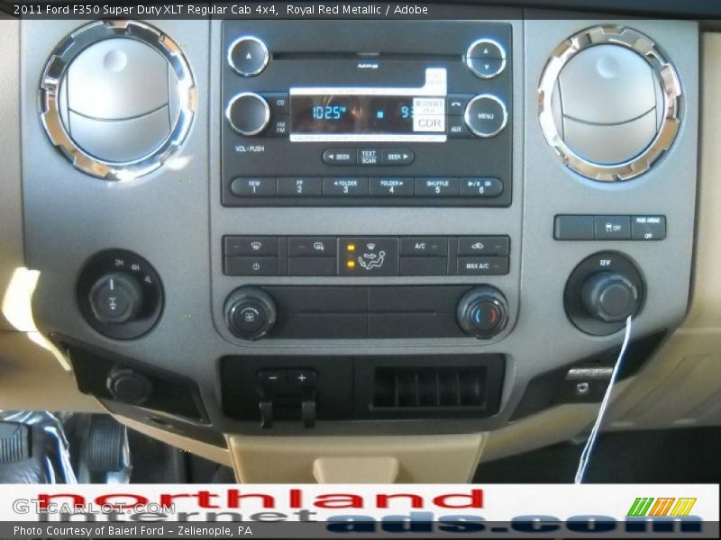 Royal Red Metallic / Adobe 2011 Ford F350 Super Duty XLT Regular Cab 4x4
