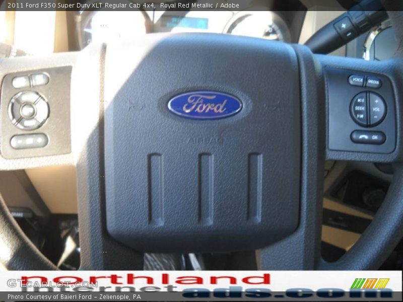 Royal Red Metallic / Adobe 2011 Ford F350 Super Duty XLT Regular Cab 4x4