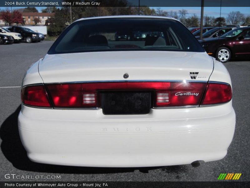 White / Medium Gray 2004 Buick Century Standard