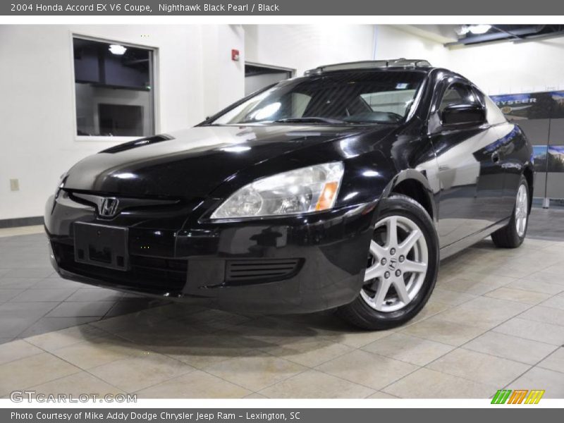 Nighthawk Black Pearl / Black 2004 Honda Accord EX V6 Coupe