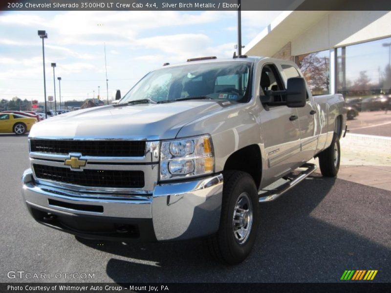 Silver Birch Metallic / Ebony 2009 Chevrolet Silverado 3500HD LT Crew Cab 4x4