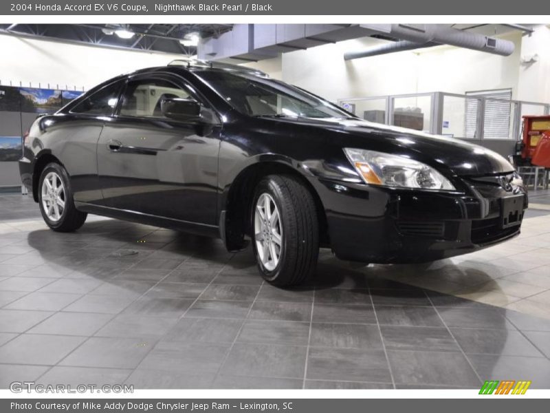 Nighthawk Black Pearl / Black 2004 Honda Accord EX V6 Coupe
