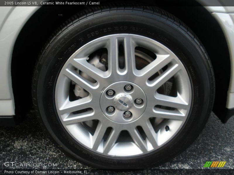 Ceramic White Pearlescent / Camel 2005 Lincoln LS V8