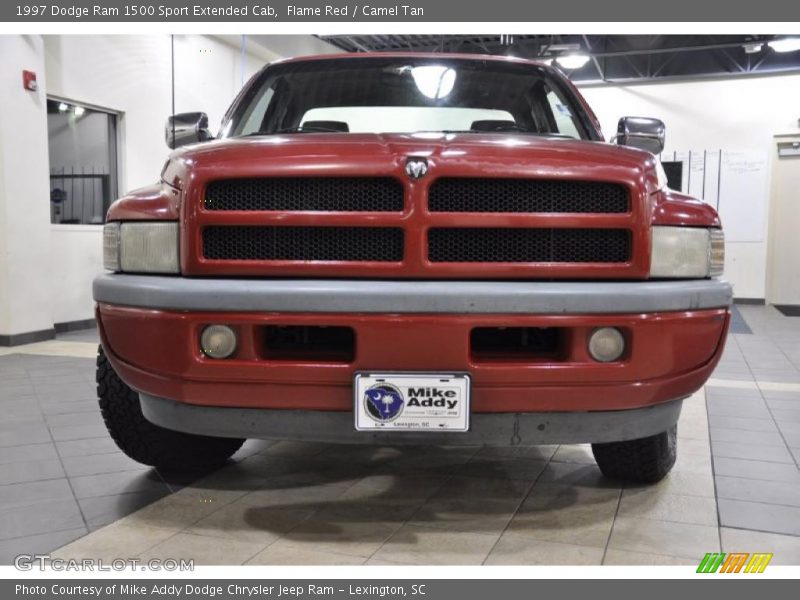 Flame Red / Camel Tan 1997 Dodge Ram 1500 Sport Extended Cab