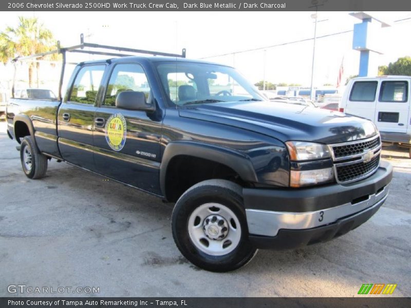 Dark Blue Metallic / Dark Charcoal 2006 Chevrolet Silverado 2500HD Work Truck Crew Cab